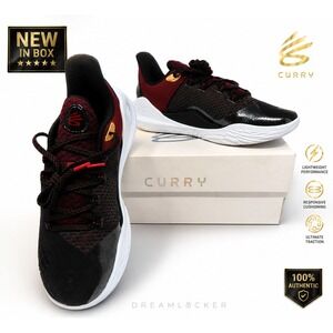 Under Armour‎ Curry 11 DC Mens 10 NIB Basketball Shoes Black Red Box 3026616-001